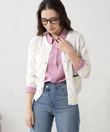 パールボタンニットカーディガン