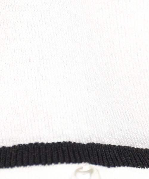 FOUND GOOD（ファウンドグッド）の「パールボタンニットカーディガン（カーディガン/ボレロ・レディース・ブラック/グリーン系5/ホワイト系5/ベージュ・S/M/L）」の7枚目の写真