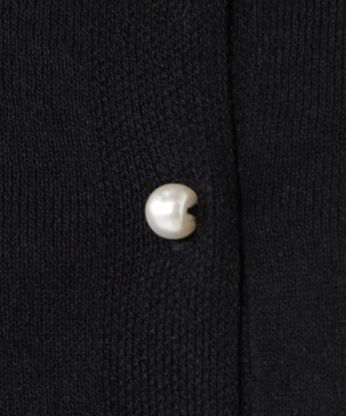 FOUND GOOD（ファウンドグッド）の「パールボタンニットカーディガン（カーディガン/ボレロ・レディース・ブラック/グリーン系5/ホワイト系5/ベージュ・S/M/L）」の11枚目の写真