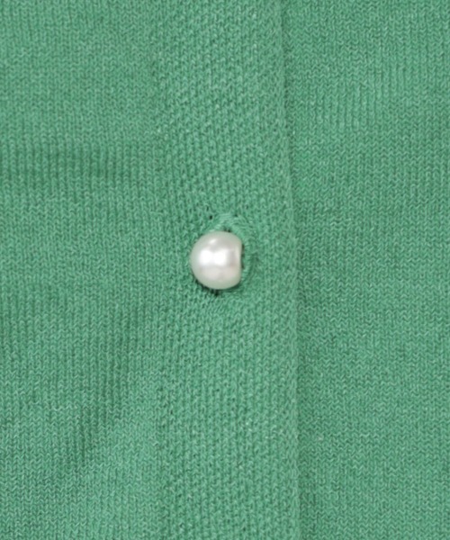 FOUND GOOD（ファウンドグッド）の「パールボタンニットカーディガン（カーディガン/ボレロ・レディース・ブラック/グリーン系5/ホワイト系5/ベージュ・S/M/L）」の20枚目の写真