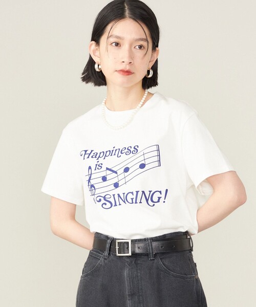 SHIPS Tシャツ　新品未使用 セール】SHIPS NINE CASE:〈洗濯機可能〉SINGING TEE（Tシャツ