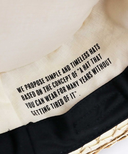 ReqHatter（レックハッター）の「クワイ ミドルブリム カンカン帽（ハット・メンズ・ベージュ・FREE）」の10枚目の写真