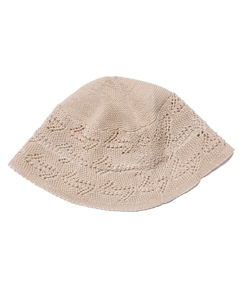 STUDIO SEVEN（スタジオ セブン）の「Mesh Knit Hat【STUDIOSEVEN/スタジオセブン】（ハット・メンズ・ベージュ/ブラック・FREE）」の5枚目の写真