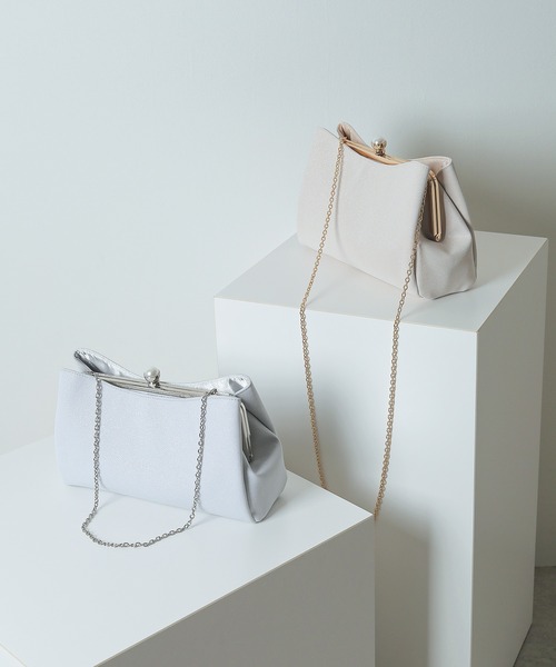 itk⭐︎様　美品　コールハーン　パーティバッグ　ショルダー　がま口　白 itk⭐︎様 美品 コールハーン パーティバッグ ショルダー がま口 白