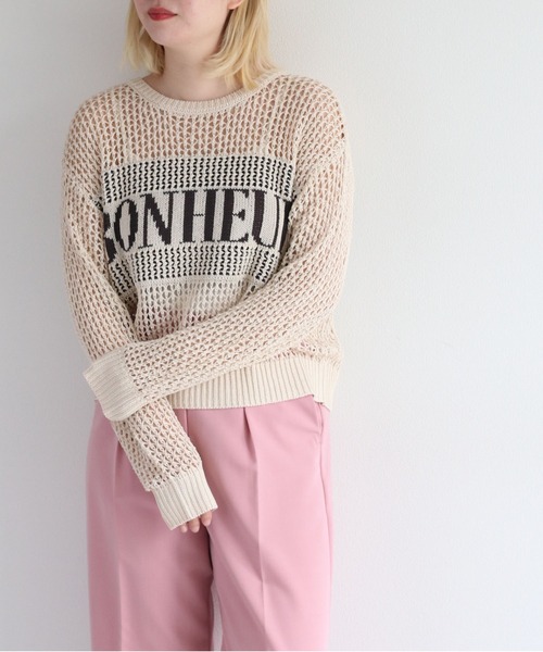 cepo（セポ）の「バックロゴメッシュカーディガン＜２WAY＞（カーディガン/ボレロ・レディース・チャコール/ベージュ/オフホワイト・M）」の5枚目の写真