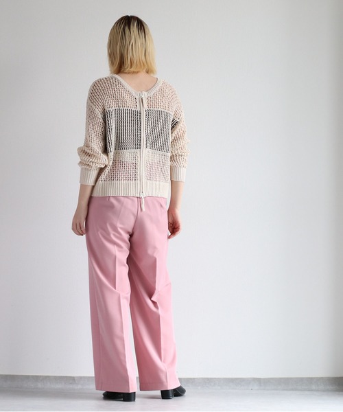 セール】バックロゴメッシュカーディガン＜2WAY＞（カーディガン