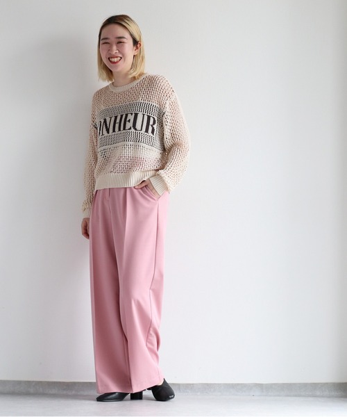 cepo（セポ）の「バックロゴメッシュカーディガン＜２WAY＞（カーディガン/ボレロ・レディース・チャコール/ベージュ/オフホワイト・M）」の10枚目の写真