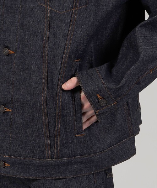 EDITION（エディション）の「ヴィンテージデニム オーバーサイズドジャケット（デニムジャケット・メンズ・ネイビー・S/M）」の10枚目の写真