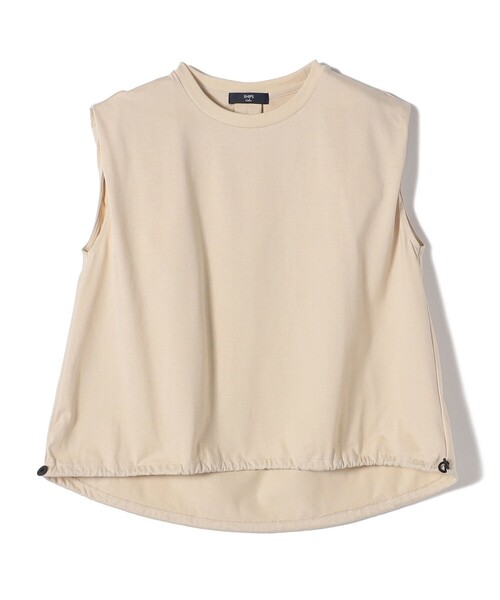 SHIPS Colors(シップス カラーズ)の「SHIPS Colors:〈洗濯機可能〉ドロスト タンクトップ(Tシャツ/カットソー・レディース・オフホワイト/ナチュラル/カーキ/ブラック/オリーブ・ONE SIZE)」の7枚目の写真