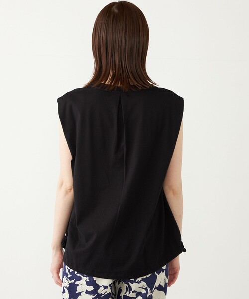 SHIPS Colors(シップス カラーズ)の「SHIPS Colors:〈洗濯機可能〉ドロスト タンクトップ(Tシャツ/カットソー・レディース・オフホワイト/ナチュラル/カーキ/ブラック/オリーブ・ONE SIZE)」の22枚目の写真