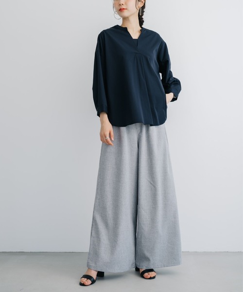 refinedworks(リファインドワークス)の「【refinedworks】 リラクシーな履き心地!スラブイージーパンツ(その他パンツ・レディース・グレー/オリーブ/ベージュ・FREE)」の10枚目の写真
