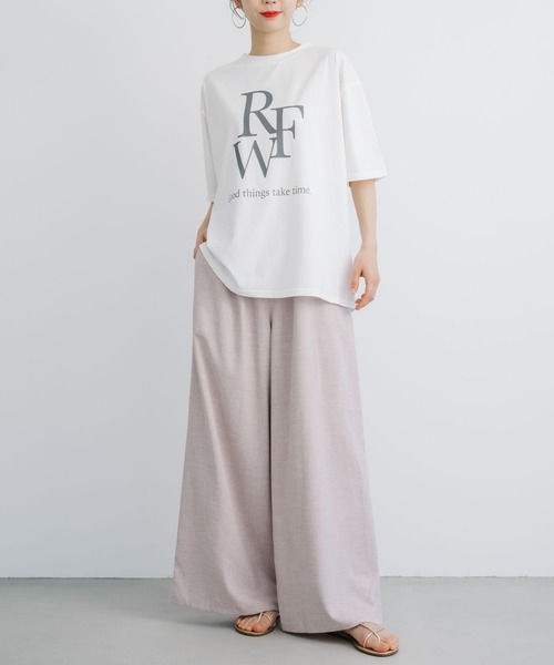 refinedworks(リファインドワークス)の「【refinedworks】 リラクシーな履き心地!スラブイージーパンツ(その他パンツ・レディース・グレー/オリーブ/ベージュ・FREE)」の16枚目の写真