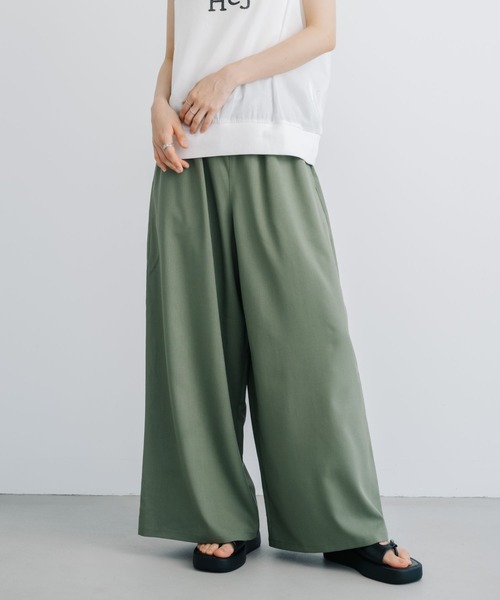refinedworks(リファインドワークス)の「【refinedworks】 リラクシーな履き心地!スラブイージーパンツ(その他パンツ・レディース・グレー/オリーブ/ベージュ・FREE)」の22枚目の写真