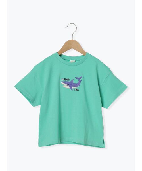 Samansa Mos2 Lagom（サマンサモスモスラーゴム）の「サメ刺繍Tシャツ