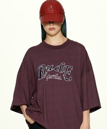 LIBERE（リベーレ）の「LIBERE リベーレ / RUDE OVER T-SHIRT ロゴ刺繍ビッグシルエットTシャツ / 241213-241214（Tシャツ/カットソー）」