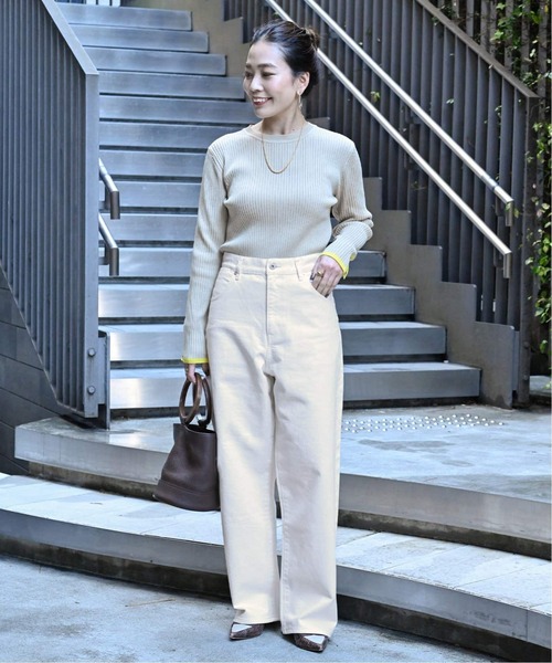 B.C STOCK（ベーセーストック）の「《追加》ミッドライズカーブ5ポケット JEAN（デニムパンツ・レディース・ブルー/ブラック/ホワイト・MEDIUM/SMALL）」の5枚目の写真