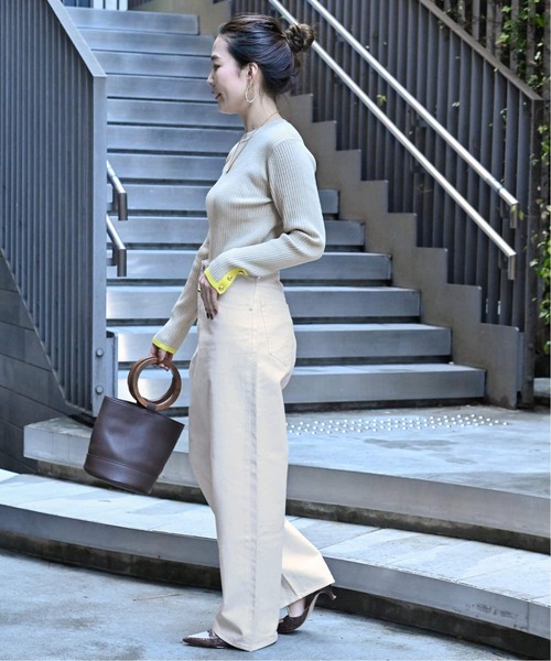 B.C STOCK（ベーセーストック）の「《追加》ミッドライズカーブ5ポケット JEAN（デニムパンツ・レディース・ブルー/ブラック/ホワイト・MEDIUM/SMALL）」の6枚目の写真