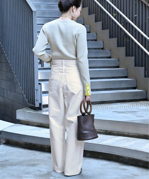 B.C STOCK（ベーセーストック）の「《追加》ミッドライズカーブ5ポケット JEAN（デニムパンツ・レディース・ブルー/ブラック/ホワイト・MEDIUM/SMALL）」の7枚目の写真