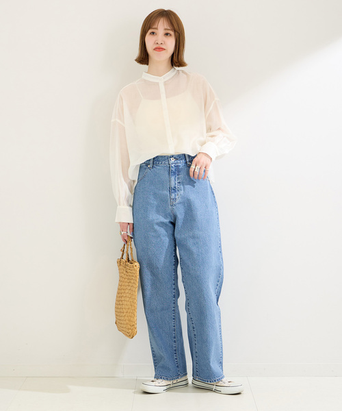 B.C STOCK（ベーセーストック）の「《追加》ミッドライズカーブ5ポケット JEAN（デニムパンツ・レディース・ブルー/ブラック/ホワイト・MEDIUM/SMALL）」の12枚目の写真