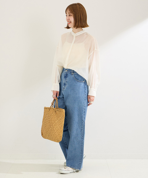 B.C STOCK（ベーセーストック）の「《追加》ミッドライズカーブ5ポケット JEAN（デニムパンツ・レディース・ブルー/ブラック/ホワイト・MEDIUM/SMALL）」の13枚目の写真