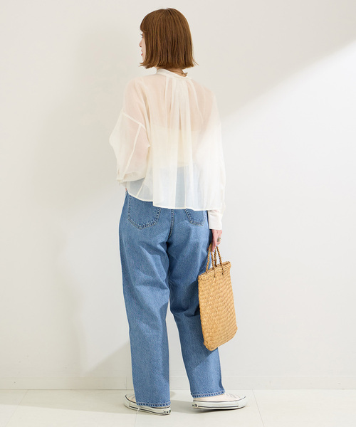 B.C STOCK（ベーセーストック）の「《追加》ミッドライズカーブ5ポケット JEAN（デニムパンツ・レディース・ブルー/ブラック/ホワイト・MEDIUM/SMALL）」の15枚目の写真