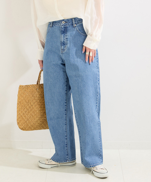 B.C STOCK（ベーセーストック）の「《追加》ミッドライズカーブ5ポケット JEAN（デニムパンツ・レディース・ブルー/ブラック/ホワイト・MEDIUM/SMALL）」の16枚目の写真