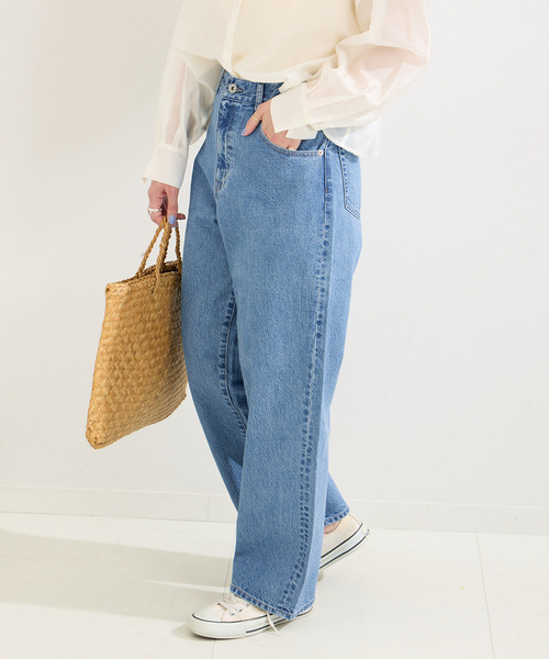 B.C STOCK（ベーセーストック）の「《追加》ミッドライズカーブ5ポケット JEAN（デニムパンツ・レディース・ブルー/ブラック/ホワイト・MEDIUM/SMALL）」の17枚目の写真