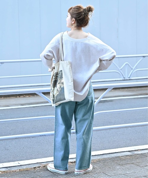 B.C STOCK（ベーセーストック）の「《追加》ミッドライズカーブ5ポケット JEAN（デニムパンツ・レディース・ブルー/ブラック/ホワイト・MEDIUM/SMALL）」の21枚目の写真