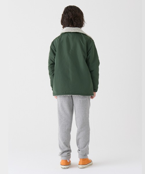 KRIFF MAYER Kid's Collection（クリフメイヤーキッズコレクション）の「【リバーシブル】ひっくりスタンドジャケット（ブルゾン・キッズ・ダークグリーン/グレイッシュベージュ/チャコール/ネイビー・160/150/140/130/120/170）」の7枚目の写真