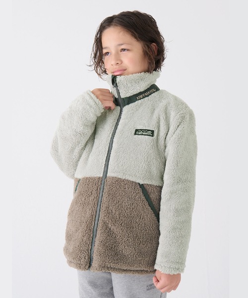 KRIFF MAYER Kid's Collection（クリフメイヤーキッズコレクション）の「【リバーシブル】ひっくりスタンドジャケット（ブルゾン・キッズ・ダークグリーン/グレイッシュベージュ/チャコール/ネイビー・160/150/140/130/120/170）」の8枚目の写真