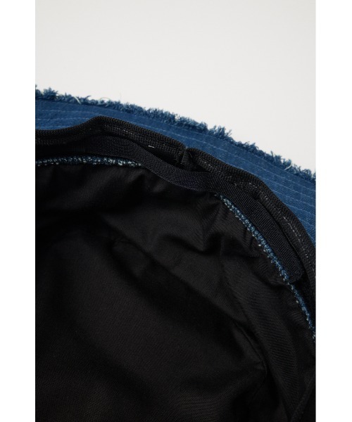 MOUSSY（マウジー）の「DENIM FRINGE SAFARI ハット（ハット・レディース・オフホワイト/ブルー・FREE）」の11枚目の写真