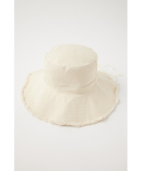 MOUSSY（マウジー）の「DENIM FRINGE SAFARI ハット（ハット・レディース・オフホワイト/ブルー・FREE）」の18枚目の写真
