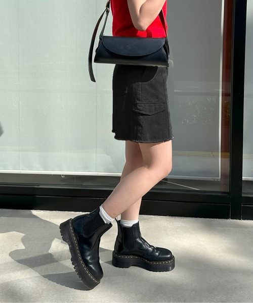 1chaku.（イッチャク）の「カーゴデニムミニスカート（スカート・レディース・ブラック・マルチサイズ）」の6枚目の写真