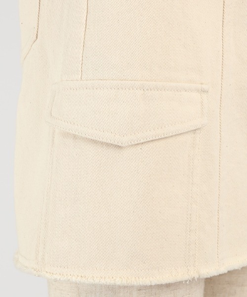 1chaku.（イッチャク）の「カーゴデニムミニスカート（スカート・レディース・ブラック・マルチサイズ）」の2枚目の写真