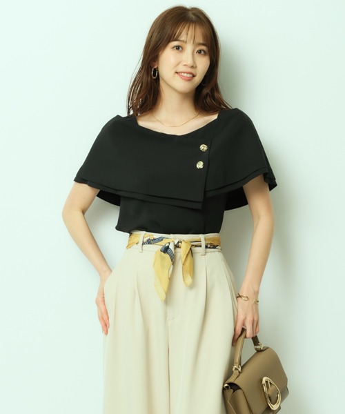 JUSGLITTY（ジャスグリッティー）の「ケープ風ブラウス（シャツ