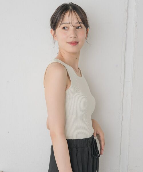 RETRO GIRL（レトロガール）の「バッククロスNTタンク（タンクトップ・レディース・オフホワイト/ブラック系その他3/ブラック/グリーン・FREE）」の12枚目の写真