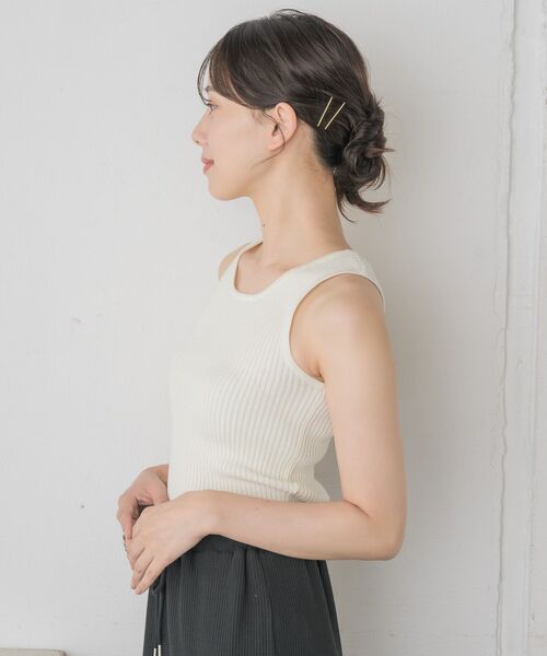 RETRO GIRL（レトロガール）の「バッククロスNTタンク（タンクトップ・レディース・オフホワイト/ブラック系その他3/ブラック/グリーン・FREE）」の13枚目の写真