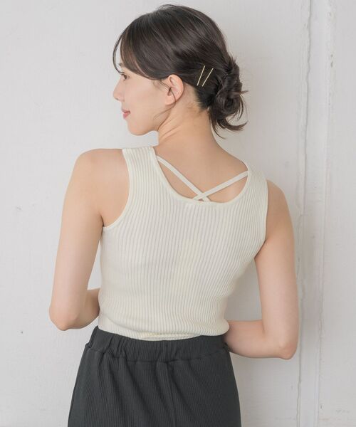 RETRO GIRL（レトロガール）の「バッククロスNTタンク（タンクトップ・レディース・オフホワイト/ブラック系その他3/ブラック/グリーン・FREE）」の14枚目の写真