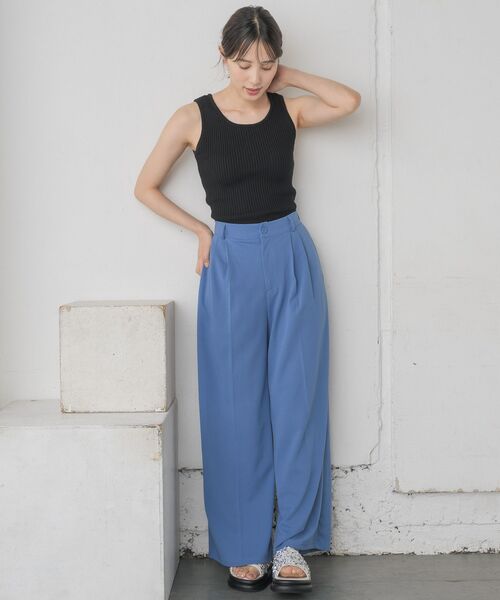 RETRO GIRL（レトロガール）の「バッククロスNTタンク（タンクトップ・レディース・オフホワイト/ブラック系その他3/ブラック/グリーン・FREE）」の15枚目の写真