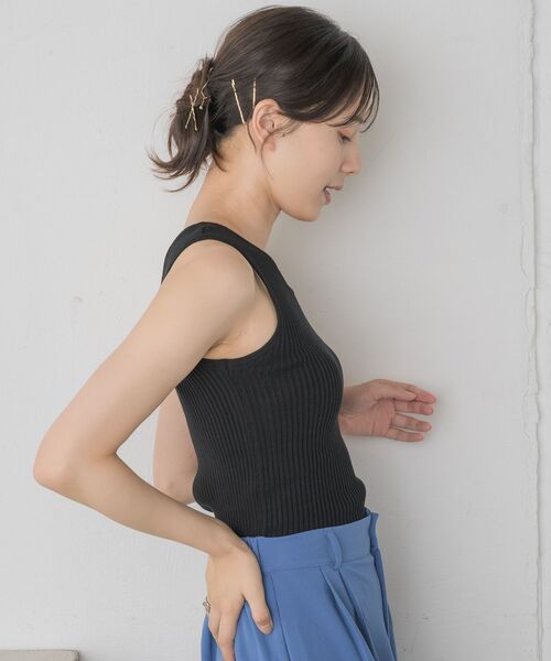 RETRO GIRL（レトロガール）の「バッククロスNTタンク（タンクトップ・レディース・オフホワイト/ブラック系その他3/ブラック/グリーン・FREE）」の20枚目の写真