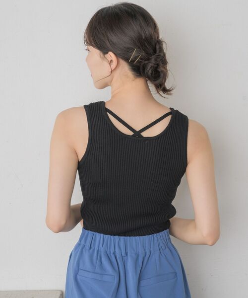 RETRO GIRL（レトロガール）の「バッククロスNTタンク（タンクトップ・レディース・オフホワイト/ブラック系その他3/ブラック/グリーン・FREE）」の22枚目の写真
