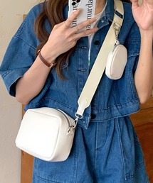 ミニケース付きショルダーバッグ