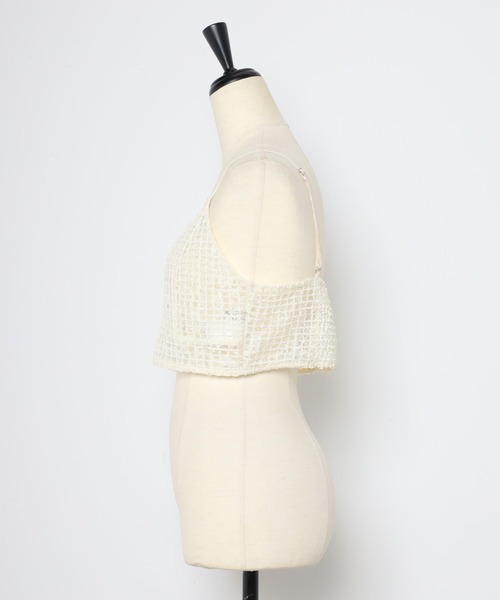MINERTE(ミネルテ)の「【MINERTE】flip-sequin bustier / スパンコールVネックビスチェ(ベスト・レディース・アイボリー/ブラック・FREE)」の8枚目の写真