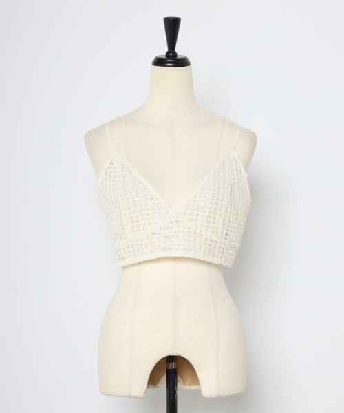 MINERTE(ミネルテ)の「【MINERTE】flip-sequin bustier / スパンコールVネックビスチェ(ベスト・レディース・アイボリー/ブラック・FREE)」の4枚目の写真