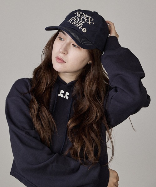 キャップ [Rest & Recreation]  RR STITCH BALL CAP ( 4 COLOR) REST & RECREATION RR Stitch Ball Cap in Black: Classic