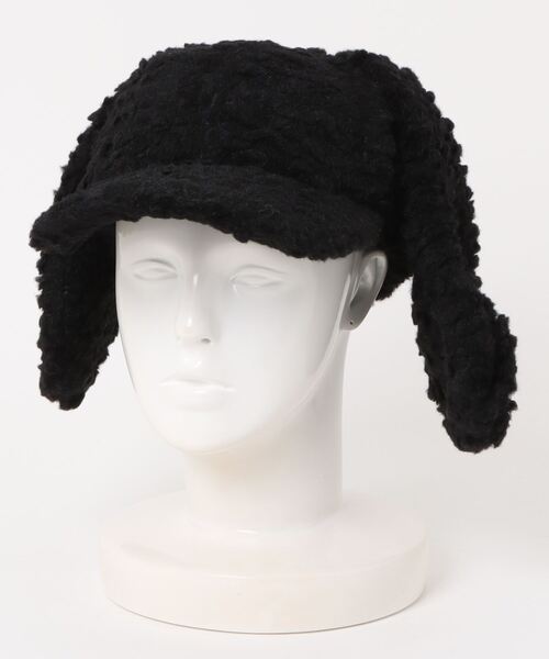 ALTROSE（アルトローズ）の「うさみみ うさ耳 ボア キャップ（キャップ・レディース・ブラック/グレー/ホワイト系その他・FREE）」の4枚目の写真