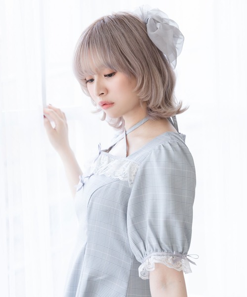 DearMyLoveRose(ディアマイラブローズ)の「ホルターネックレースフリルワンピース(ワンピース・レディース・ブルー/グレー/ブラック/ベビーピンク・MEDIUM/SMALL/3L/LL/LARGE)」の20枚目の写真