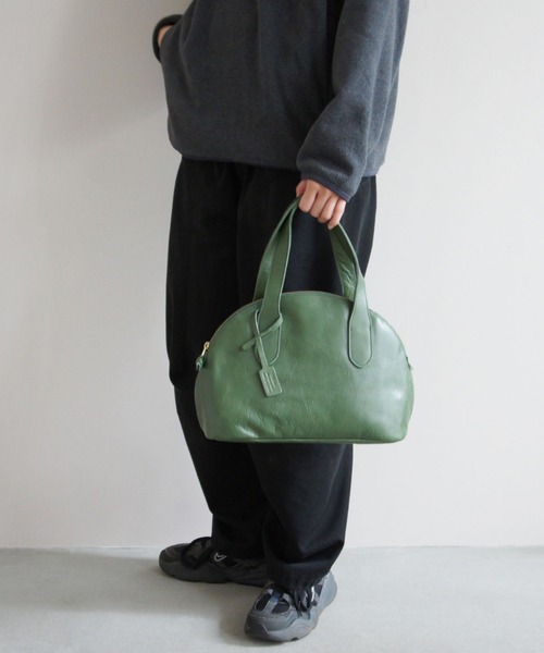 TIDEWAY（タイドウェイ）の「OIL SHRINK BOSTON（ボストンバッグ・レディース・アッシュグレー/ブラック/ブラウン/グリーン/キャメル・FREE）」の13枚目の写真