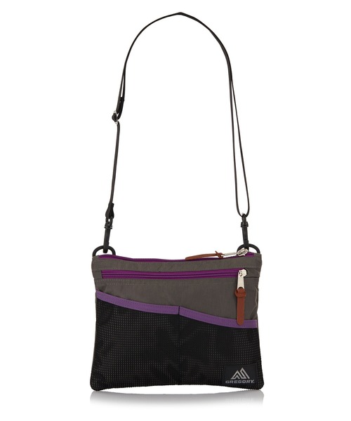 GREGORY（グレゴリー）の「クラシックサコッシュM CLASSIC SACOCHE M グレー/パープル（ショルダーバッグ・メンズ・グレー系その他・ONE SIZE）」の3枚目の写真