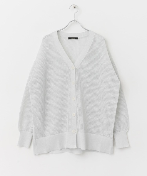 URBAN RESEARCH ROSSO WOMEN(アーバンリサーチ ロッソ)の「メッシュ編みカーディガン(カーディガン/ボレロ・レディース・ブラウン系その他/ホワイト・FREE)」の10枚目の写真